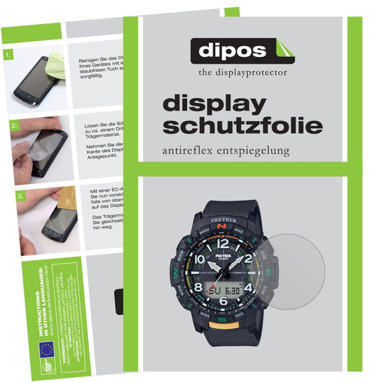 5x Schutzfolie matt für Casio PRT-B50 Pro Trek Dis (1)
