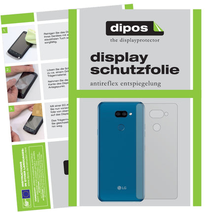 2x Schutzfolie matt für LG K40s Rückseite Display- (1)