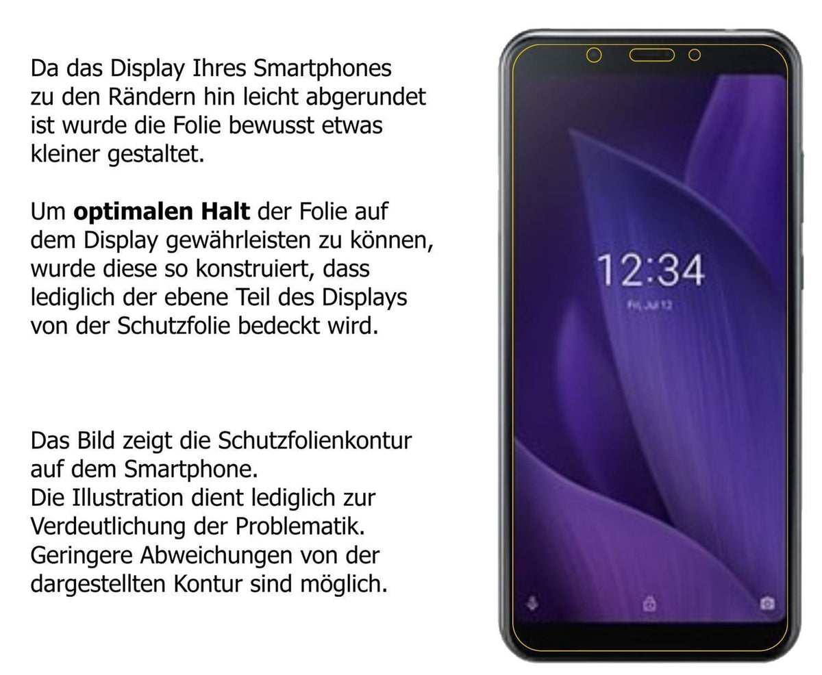 1x 9H Schutzfolie für Sharp Aquos V Panzerfolie (3)