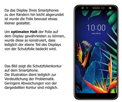 5x Schutzfolie matt für LG K40S Display-Schutzfoli (6)