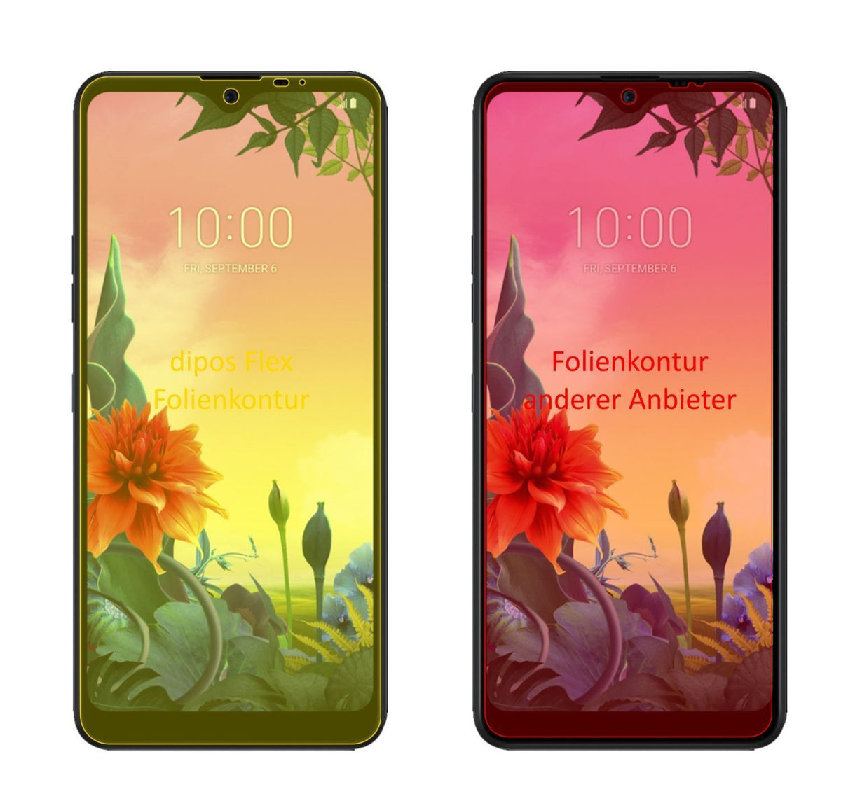 2x 3D Full Cover Schutzfolie für LG K50S (2)