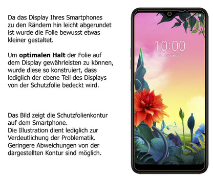 Blickschutzfolie für LG K50S matt Schutzfolie Priv (5)