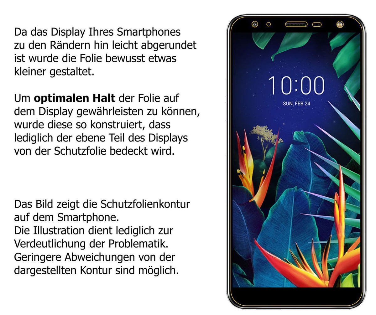 2x 9H Schutzfolie für LG K40S Panzerfolie (3)