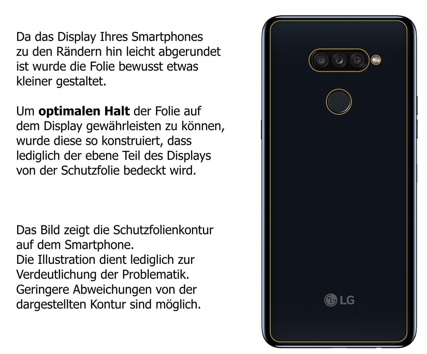 6x Schutzfolie matt für LG K50S Rückseite Display- (6)