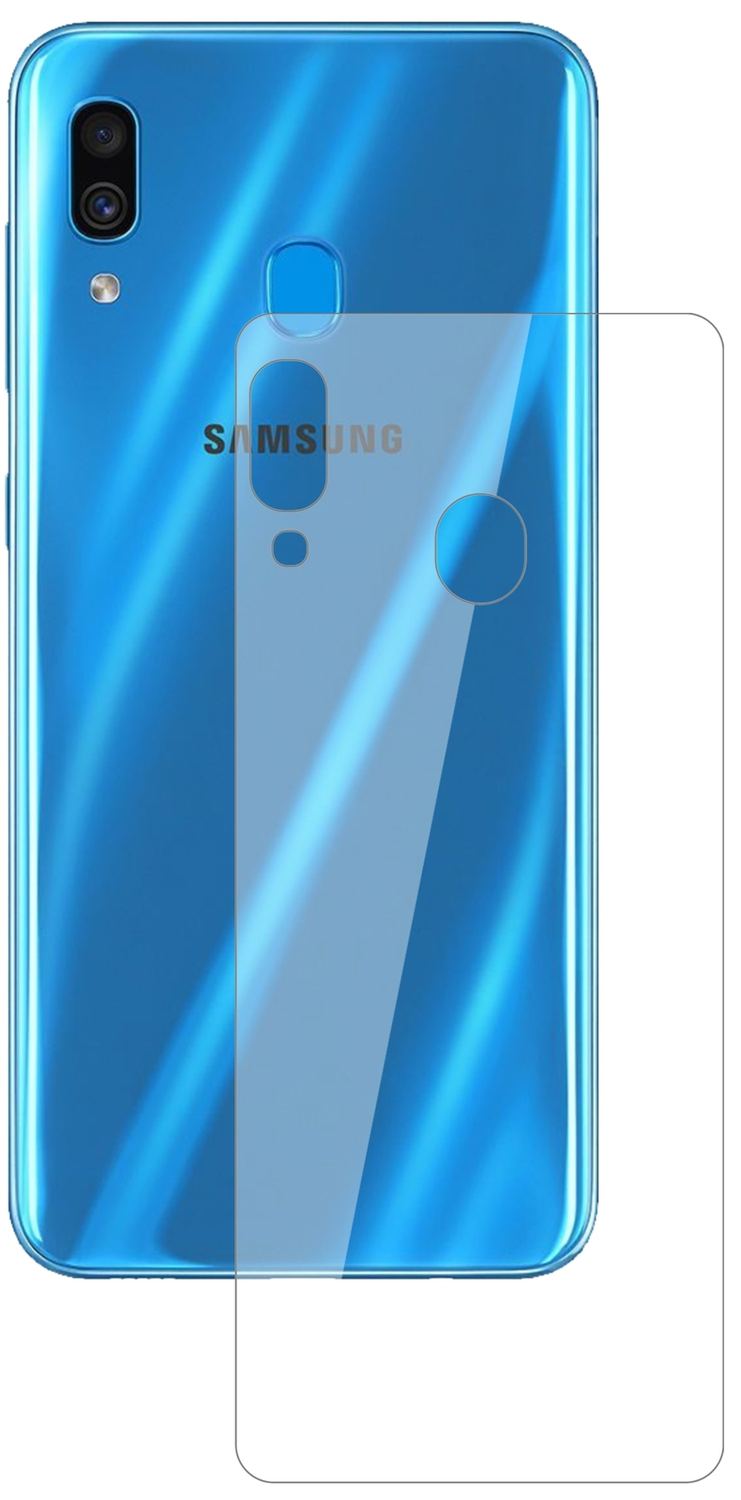 1x 9H Schutzfolie für Samsung Galaxy A30s Rückseit (2)