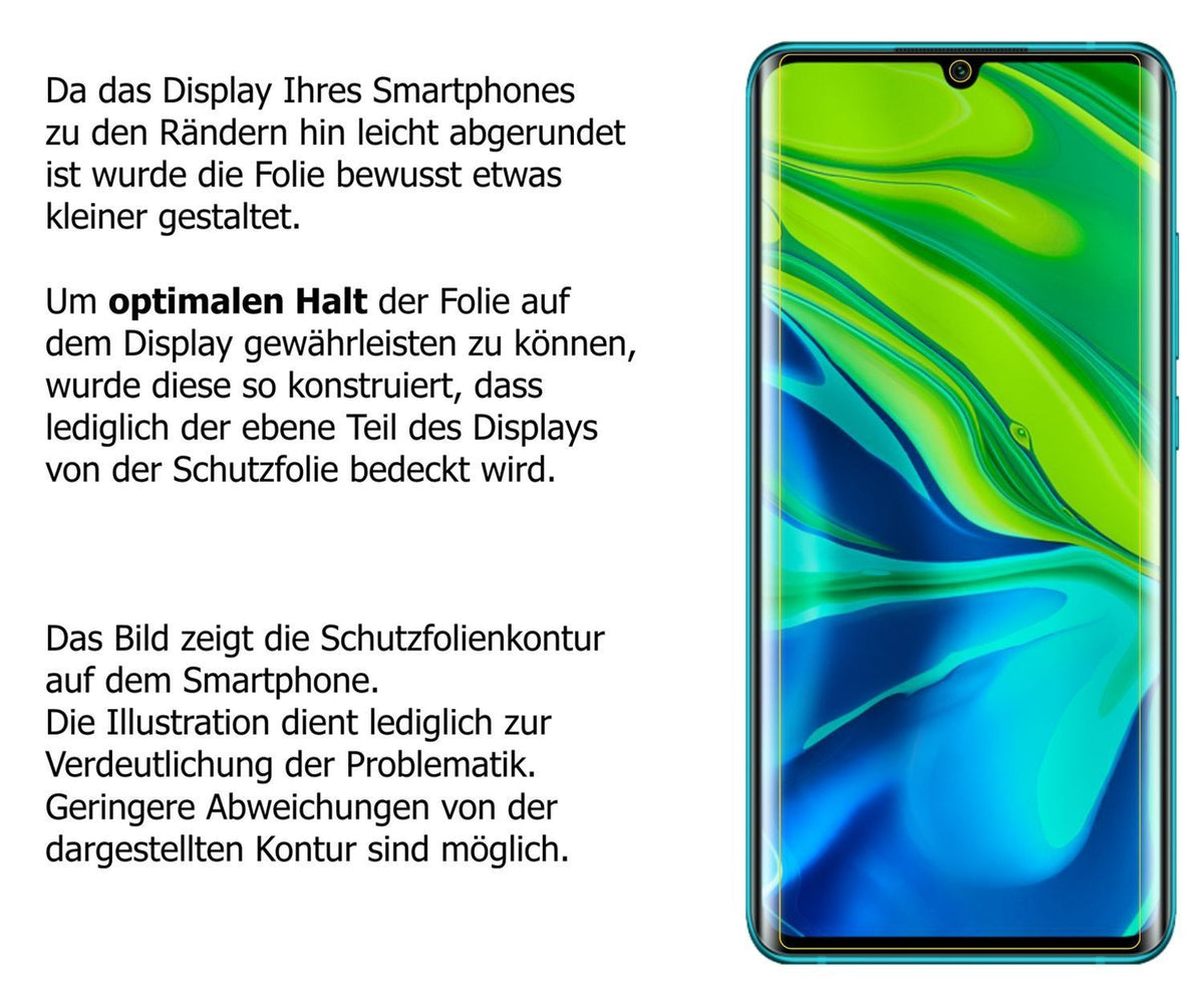 1x 9H Schutzfolie matt für Xiaomi Mi CC9 Pro Panze (3)