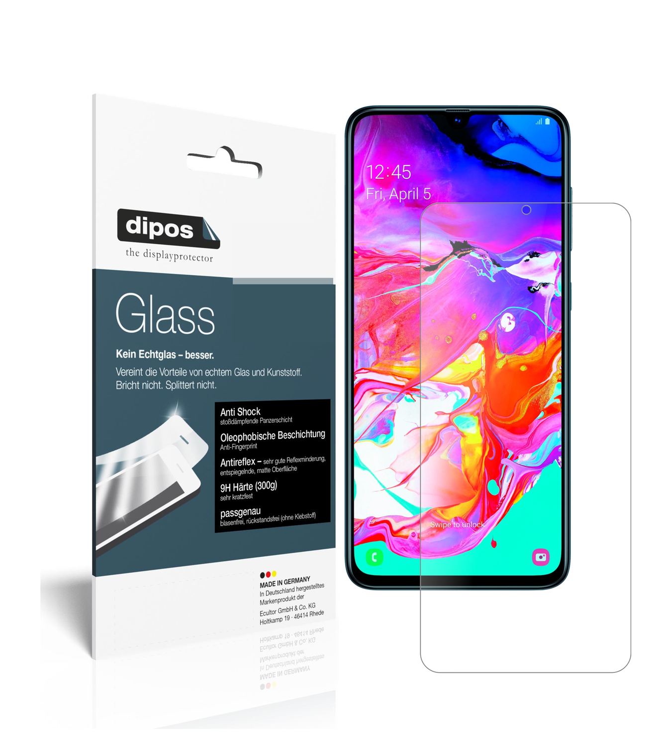 2x 9H Schutzfolie matt für Samsung Galaxy A70s Pan (1)