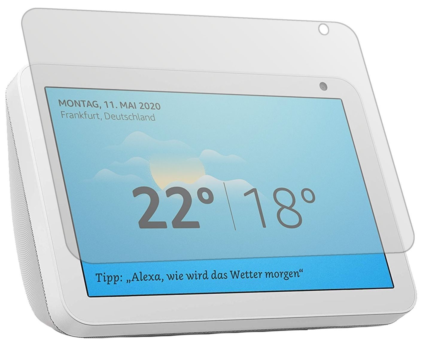 2x Schutzfolie matt für Amazon Echo Show 8 Display (2)