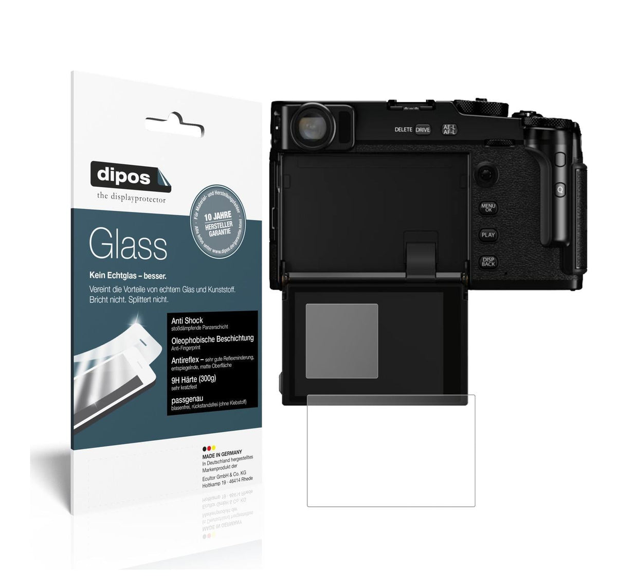 2x 9H Schutzfolie matt für Fujifilm X-Pro3 Panzerf (1)