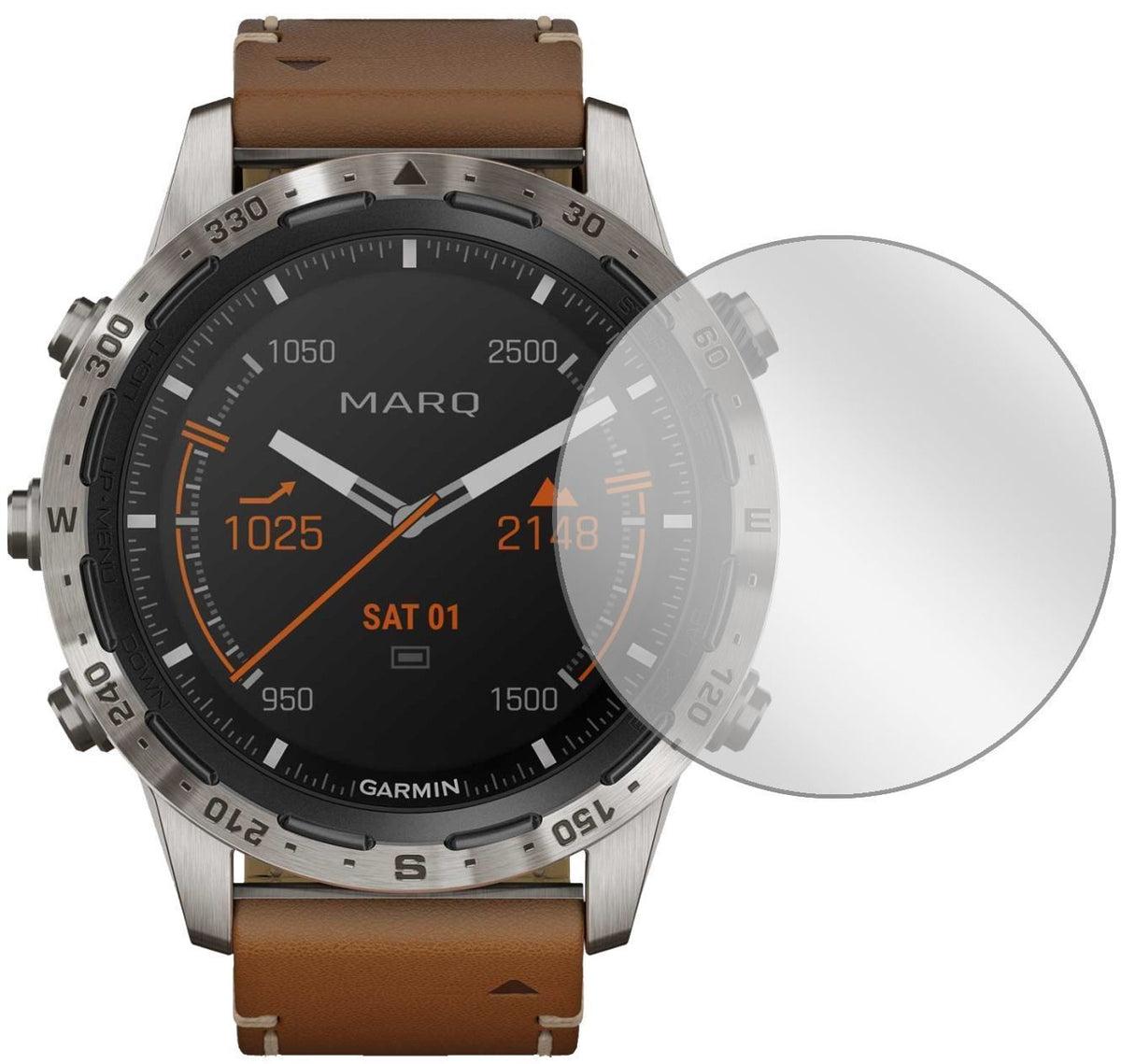 1x Schutzfolie klar für Garmin MARQ Adventurer Dis (2)