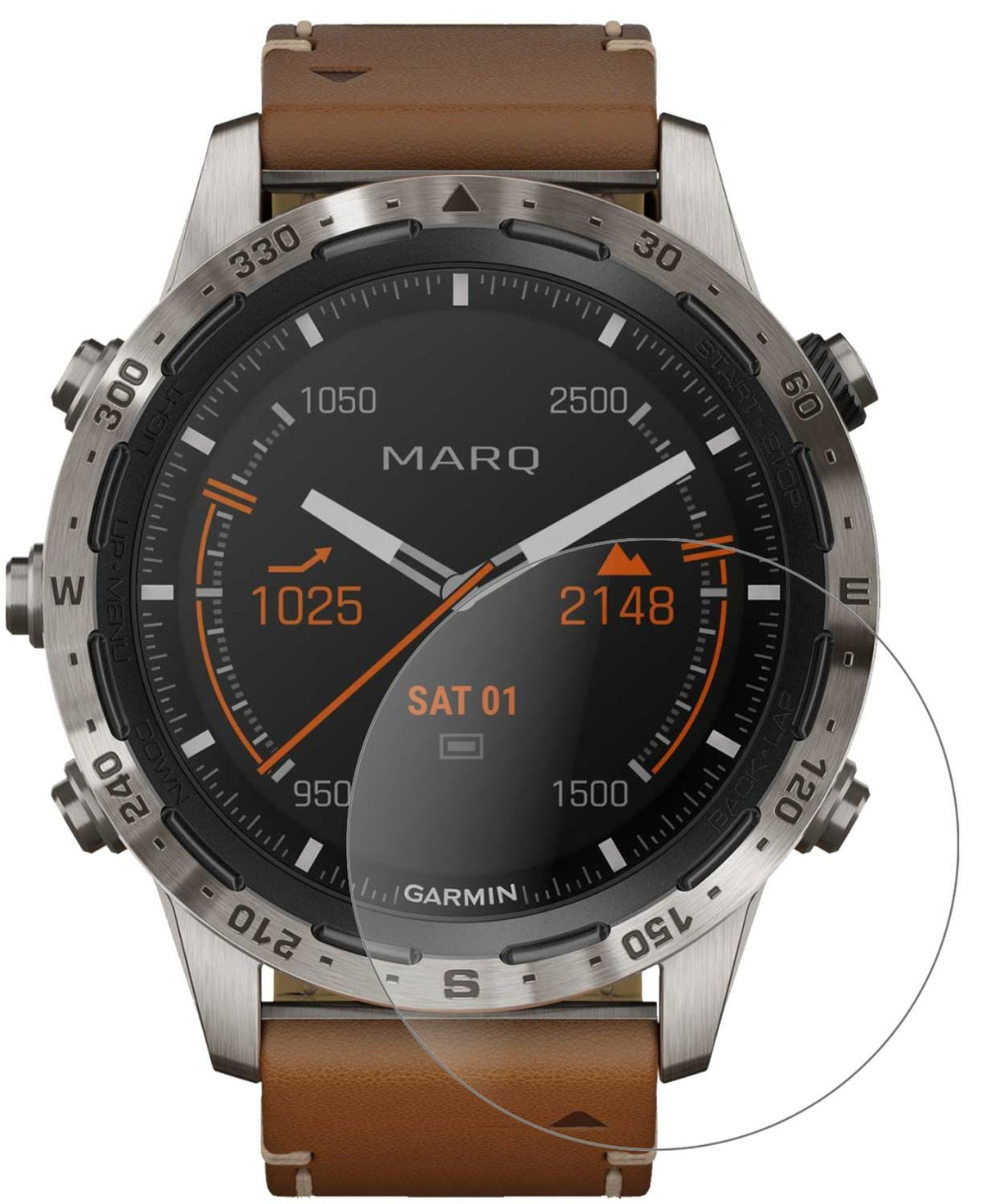 2x 9H Schutzfolie matt für Garmin MARQ Adventurer  (2)