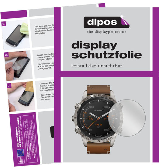 2x Schutzfolie klar für Garmin MARQ Adventurer Dis (1)