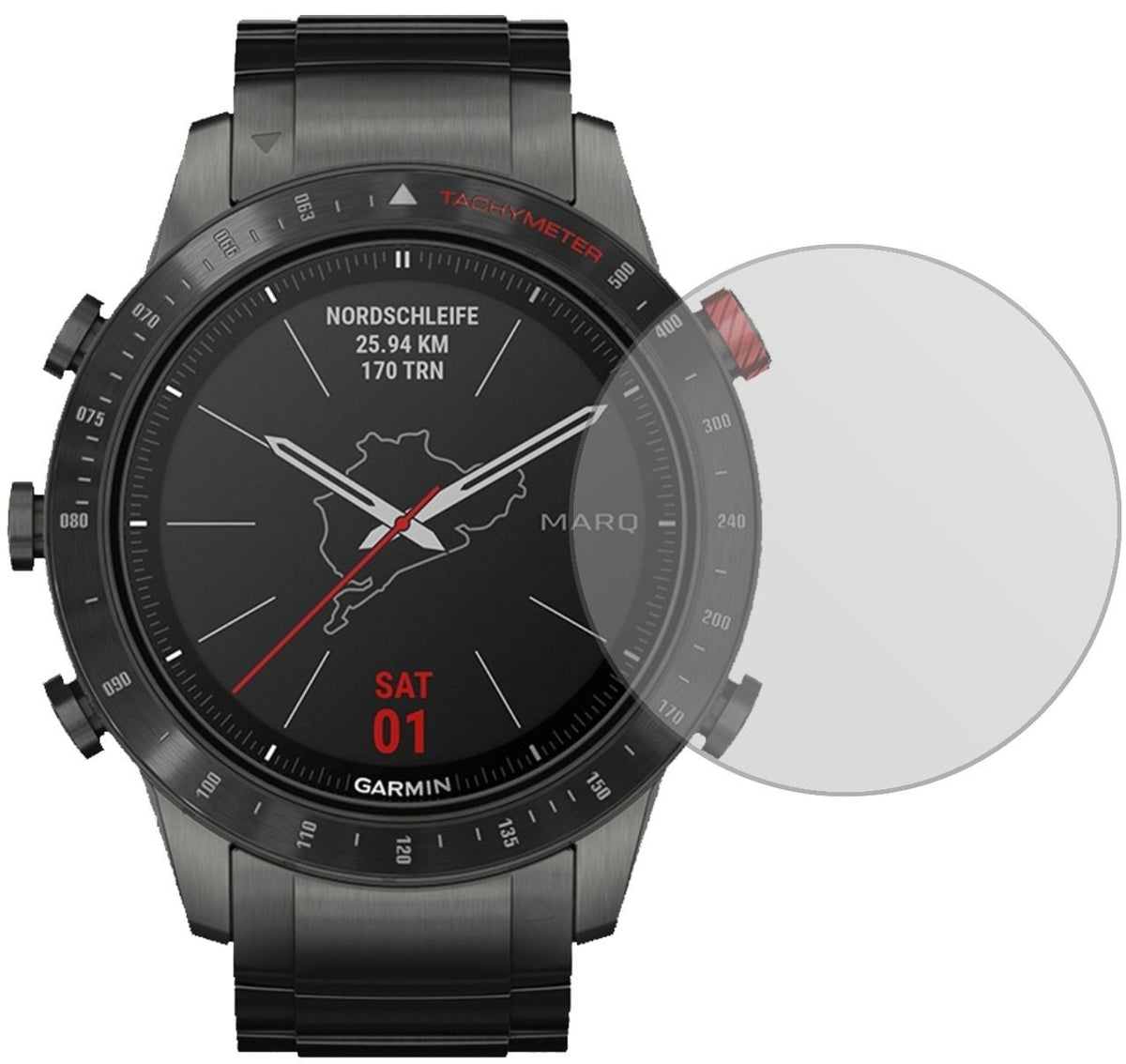 5x Schutzfolie matt für Garmin MARQ Driver Display (2)