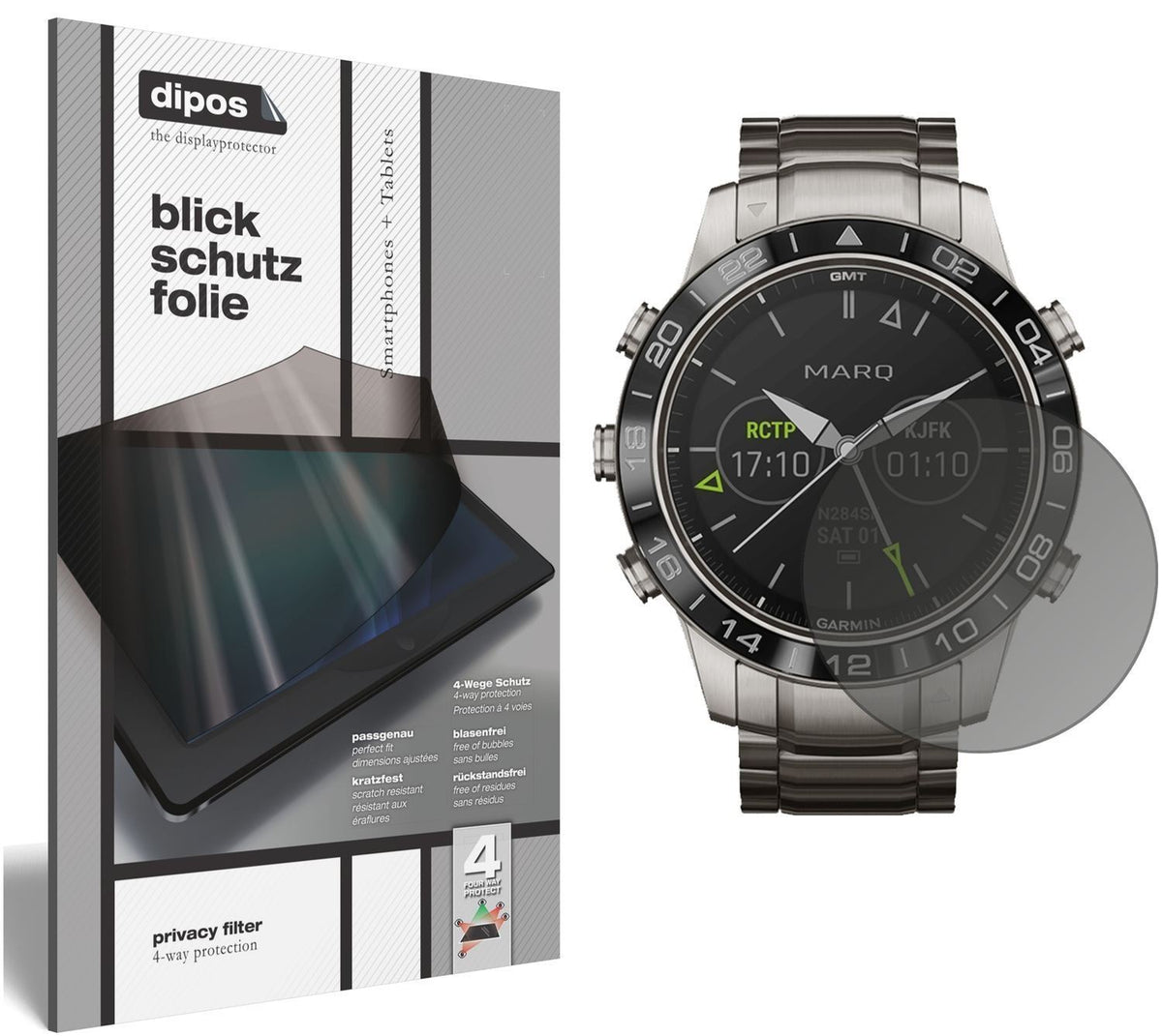 Blickschutzfolie für Garmin MARQ Aviator matt Schu (1)