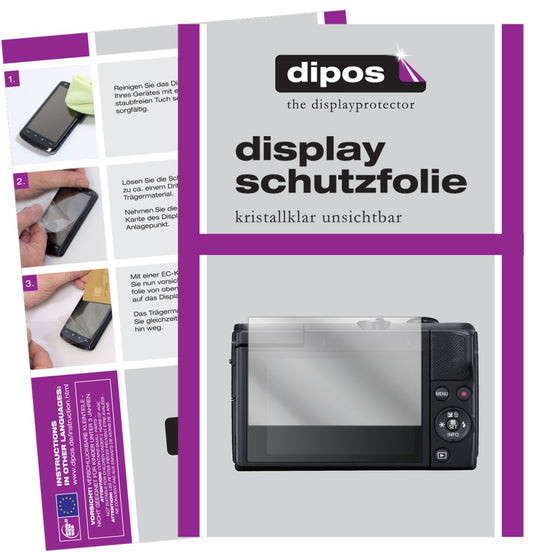 1x Schutzfolie klar für Canon EOS M200 Display-Sch (1)