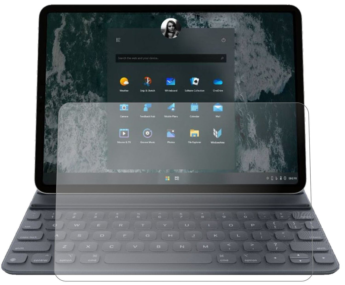 1x 9H Schutzfolie matt für Microsoft Surface Pro 7 (2)