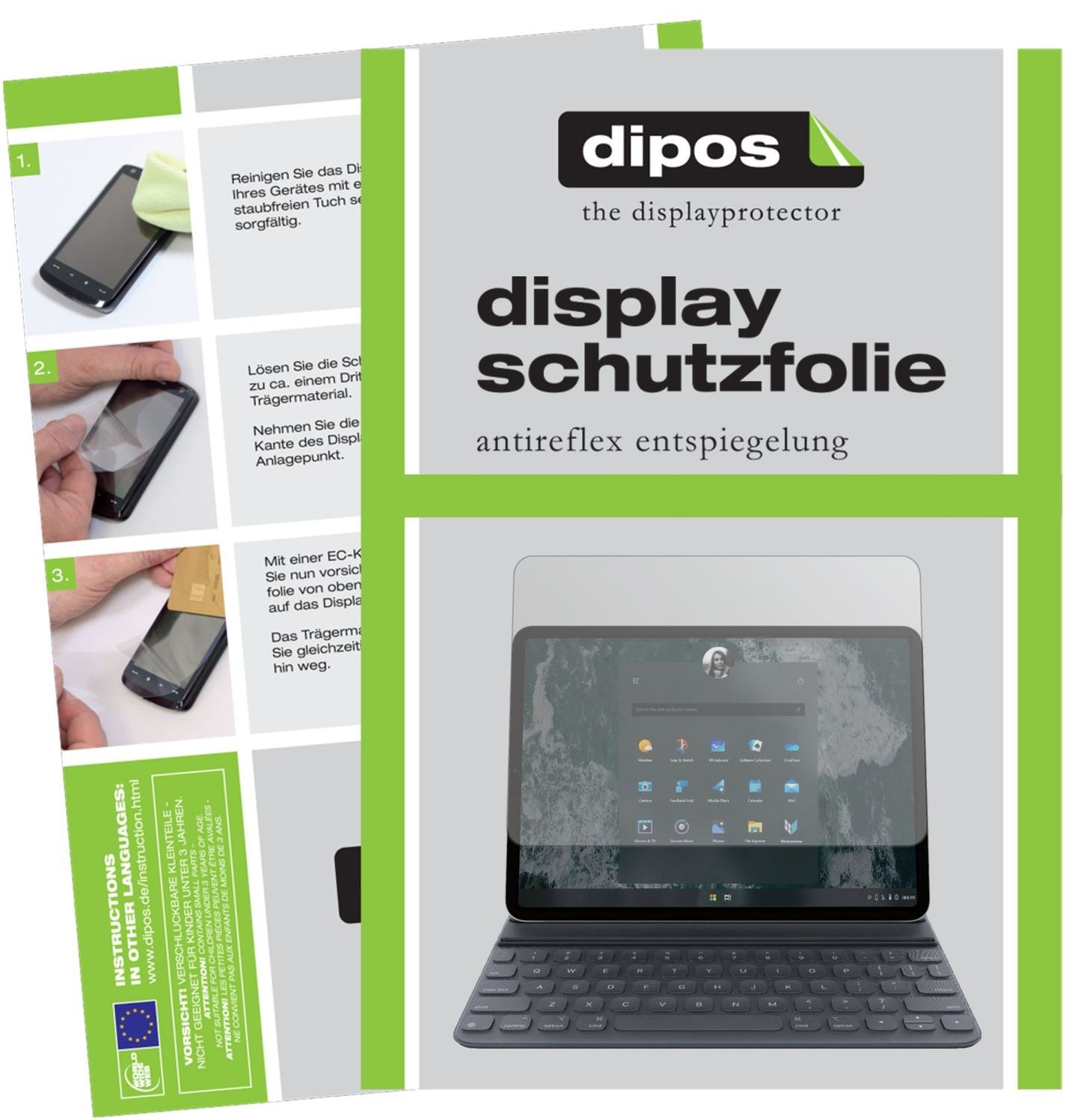 1x Schutzfolie matt für Microsoft Surface Pro 7 Di (1)