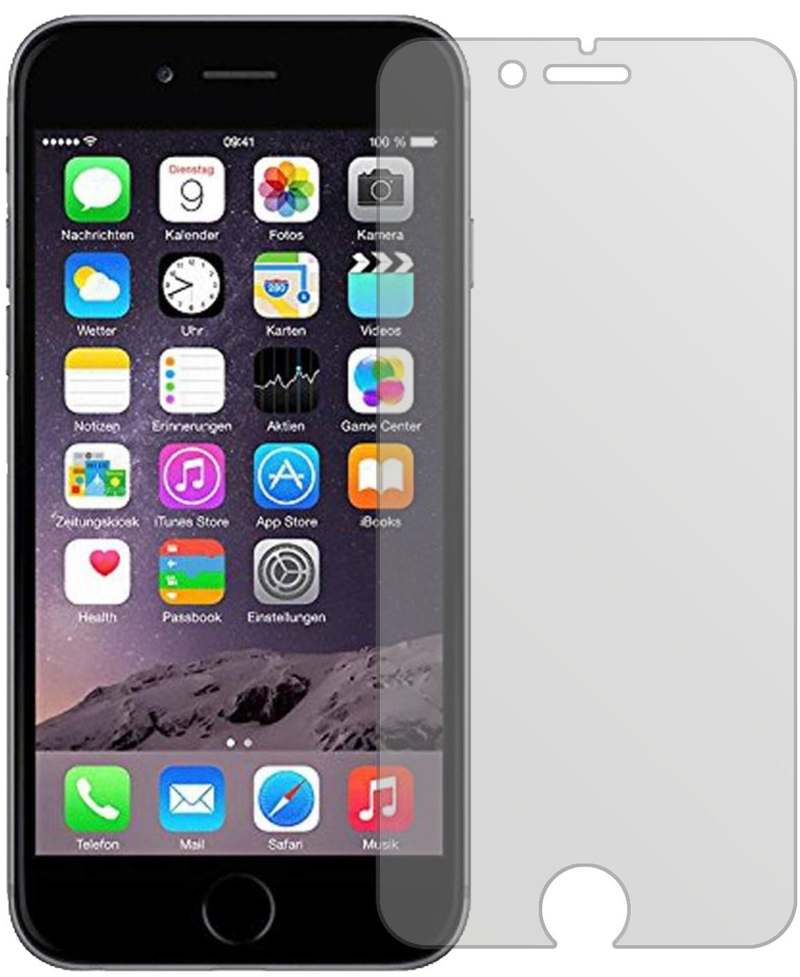 1x Schutzfolie matt für Apple iPhone 6 / 6S / 7 Di (2)
