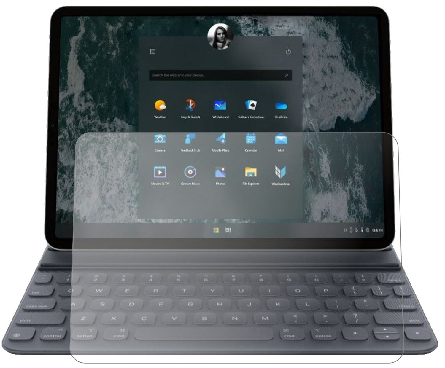 2x 9H Schutzfolie matt für Microsoft Surface Pro 7 (2)