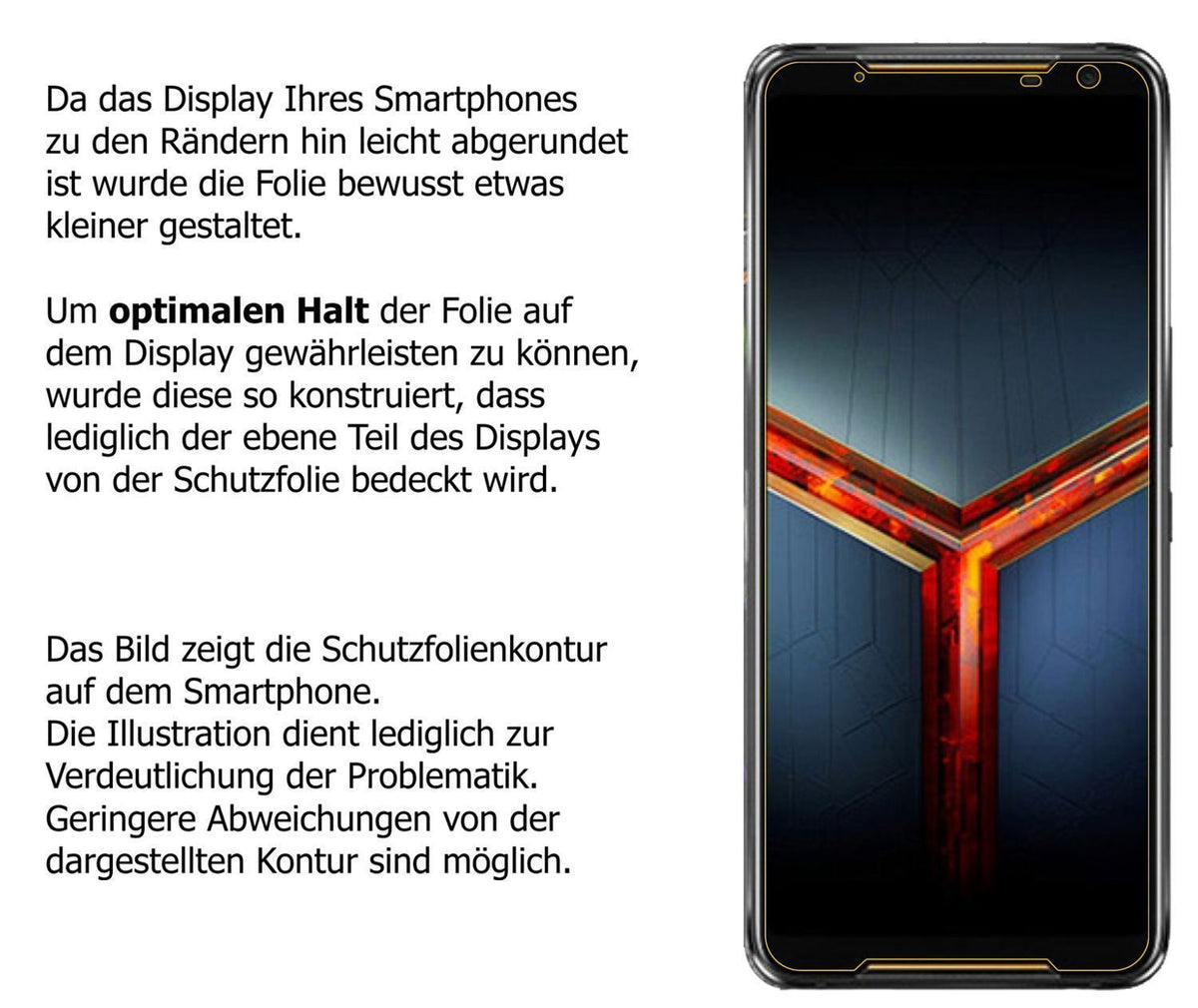 5x Schutzfolie matt für Asus ROG Phone 2 Display-S (6)