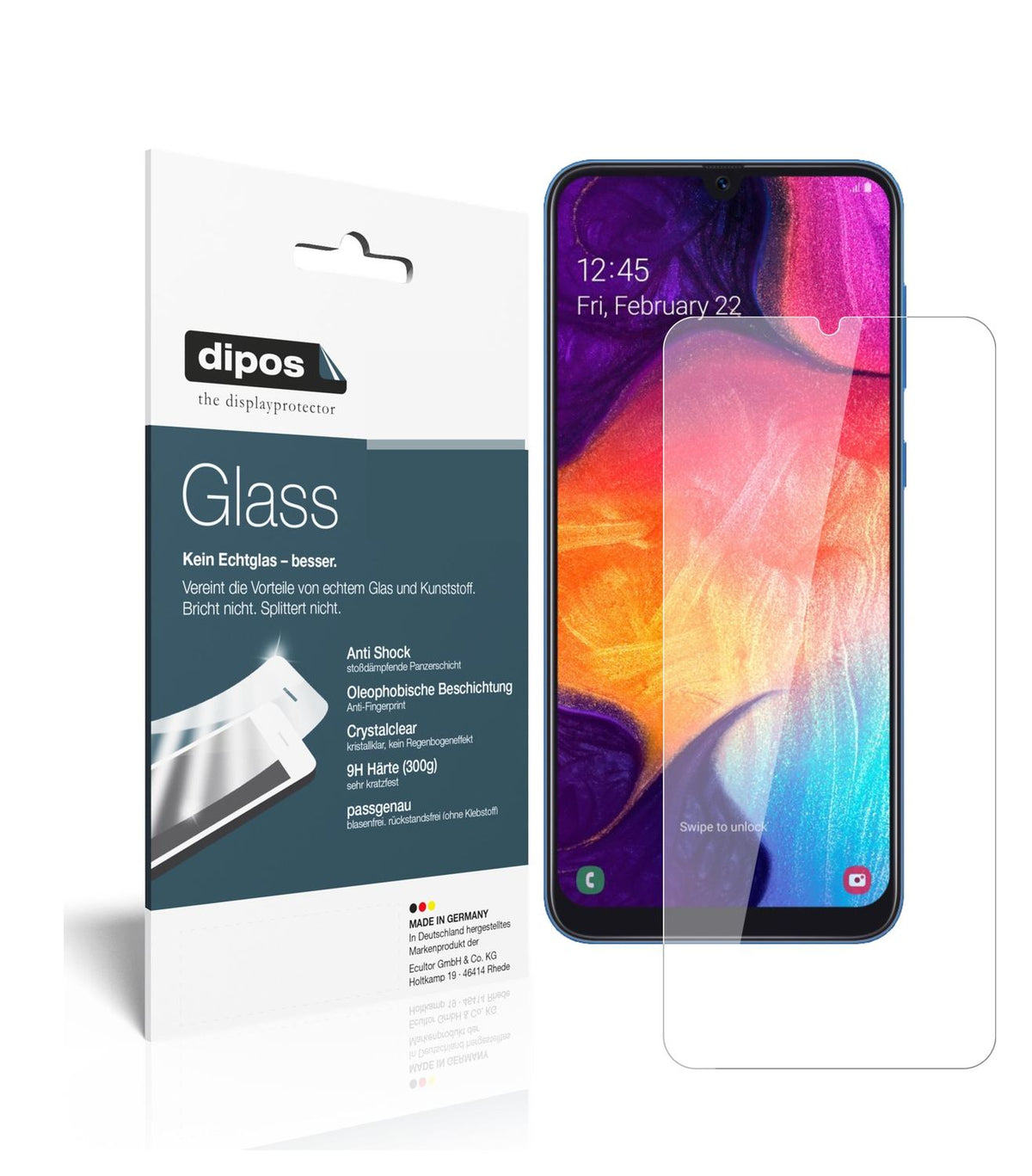 2x 9H Schutzfolie für Samsung Galaxy A90 Panzerfol (1)