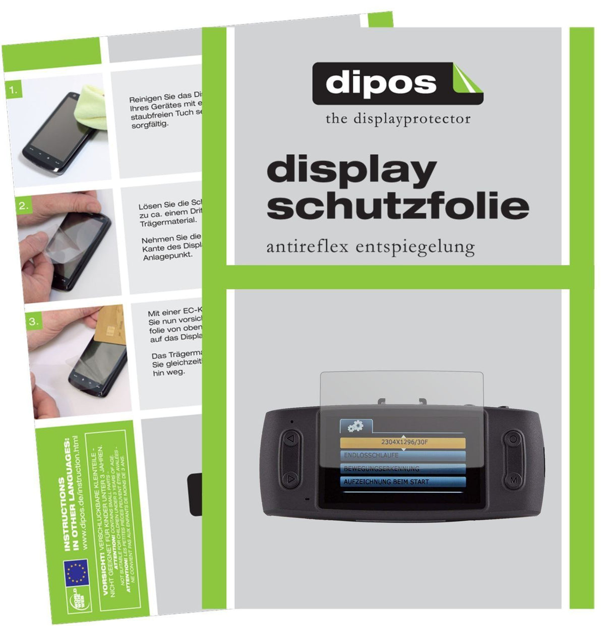 2x Schutzfolie matt für iTracker GS6000-A12 Dashca (1)