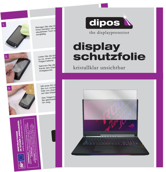 1x Schutzfolie klar für Asus ROG Strix Scar III G7 (1)