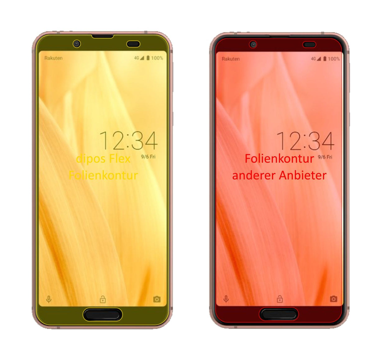 2x 3D Full Cover Schutzfolie für Sharp Aquos Sense (2)
