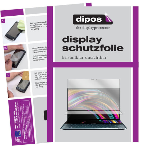 1x Schutzfolie klar für Asus ZenBook Pro Duo Displ (1)