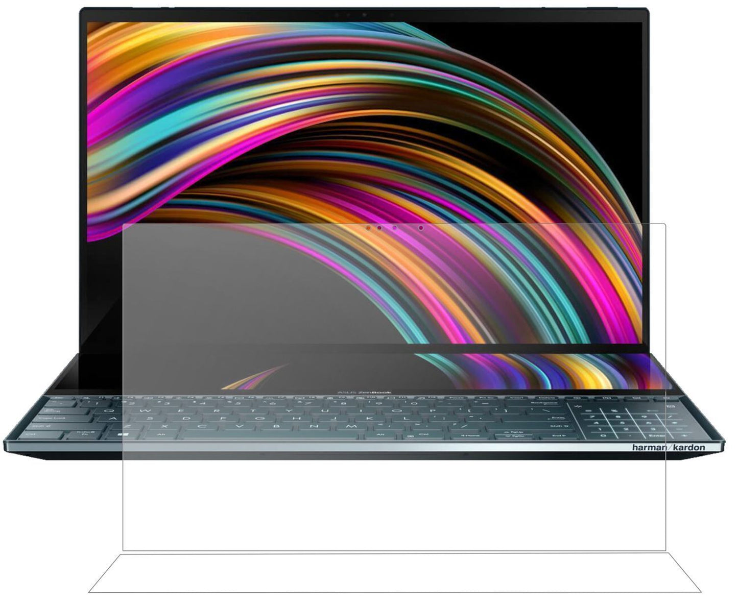 2x 9H Schutzfolie matt für Asus ZenBook Pro Duo Pa (2)