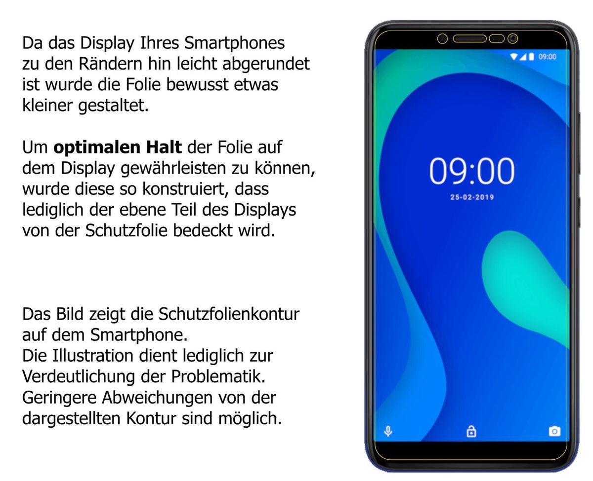 1x 9H Schutzfolie matt für Wiko Y80 Panzerfolie (3)