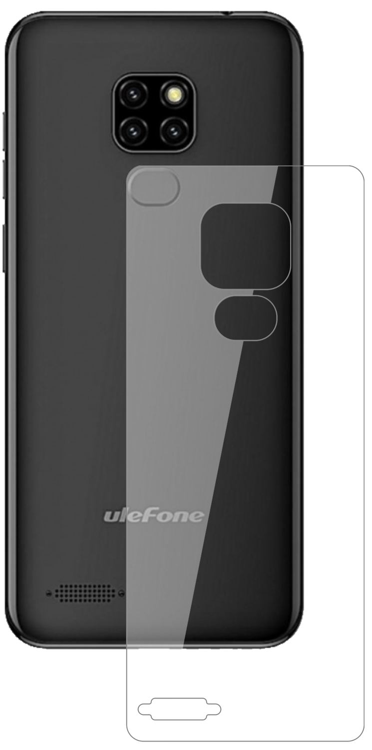 1x 9H Schutzfolie für Ulefone Note 7P Rückseite Pa (2)