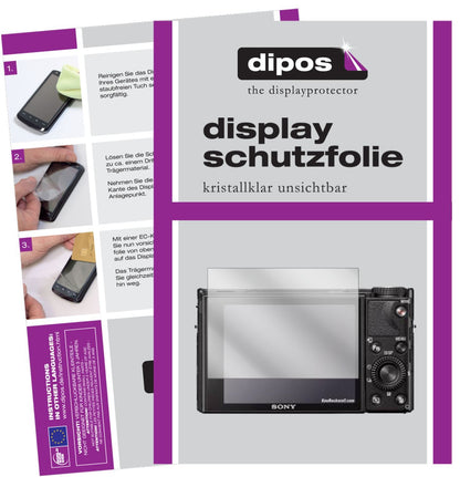 5x Schutzfolie klar für Sony RX100 VII Display-Sch (1)