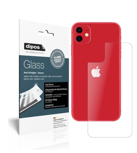 3x 9H Schutzfolie matt für Apple iPhone 11 Rücksei (1)