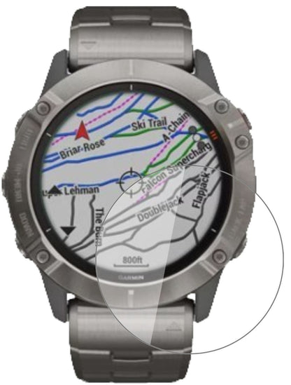 1x 9H Schutzfolie für Garmin fenix 6X Solar Panzer (2)