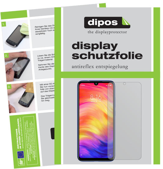 4x Schutzfolie matt für Xiaomi Redmi Note 7S Displ (1)