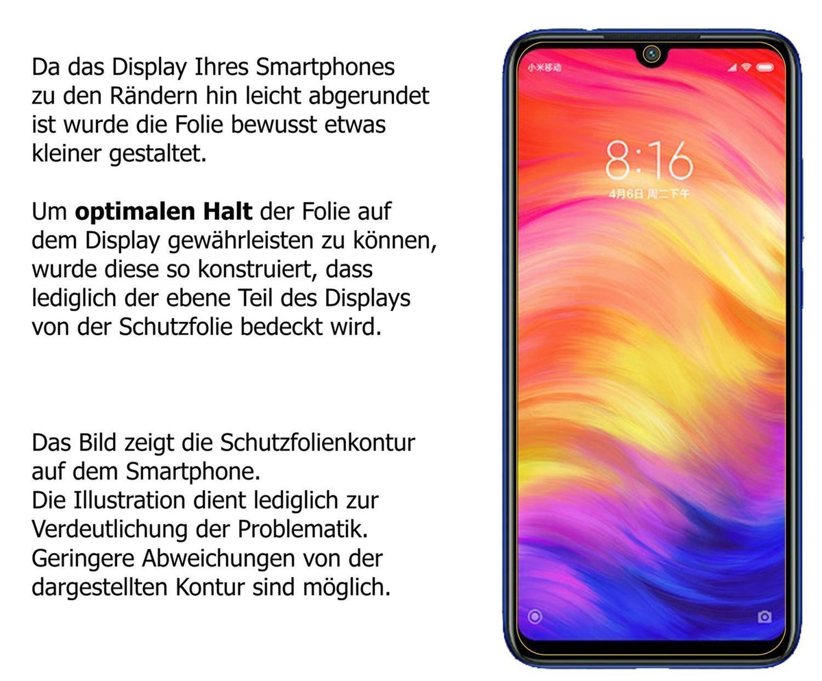 4x Schutzfolie matt für Xiaomi Redmi Note 7S Displ (6)