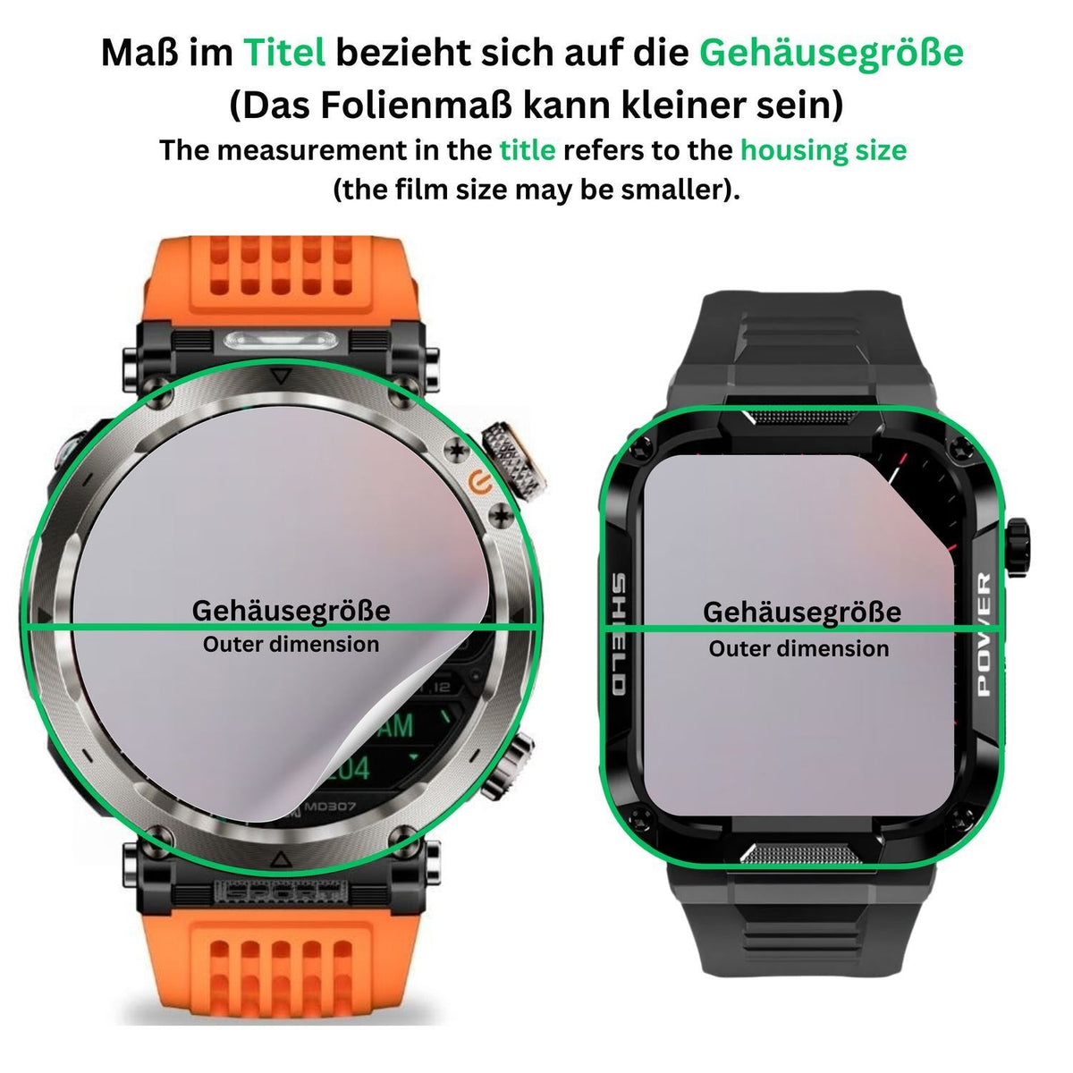 Blickschutzfolie für Amazfit GTR 42mm Smartwatch m (2)