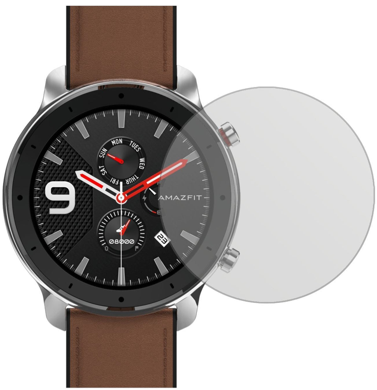 2x Schutzfolie matt für Amazfit GTR 42mm Smartwatc (3)