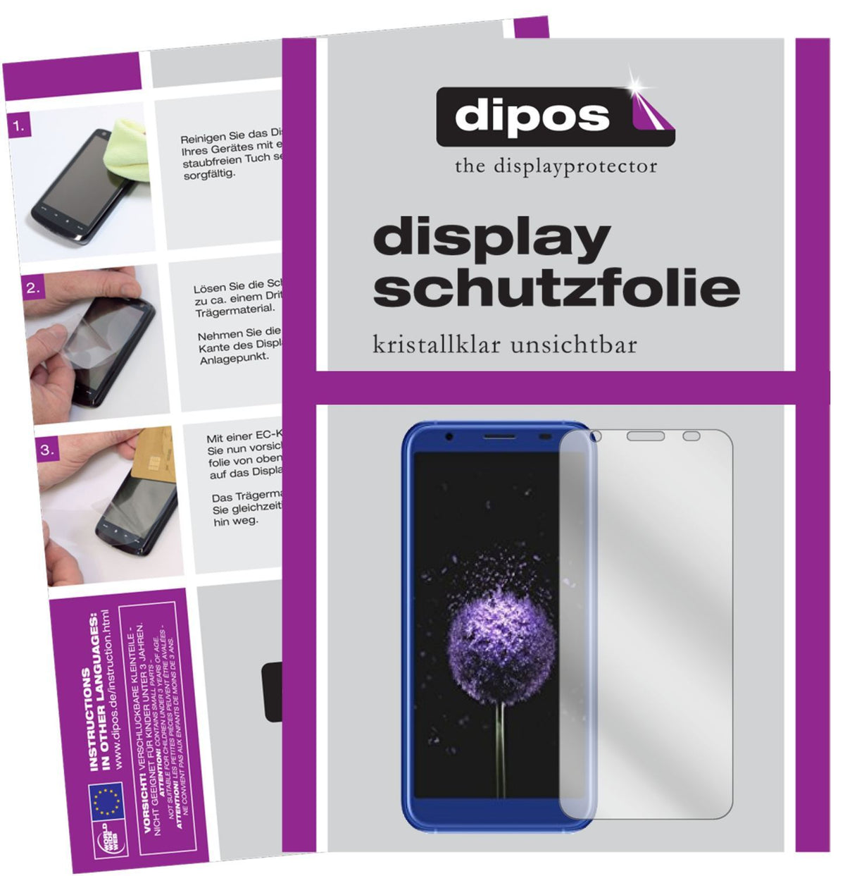 5x Schutzfolie klar für Doogee X50L Display-Schutz (1)
