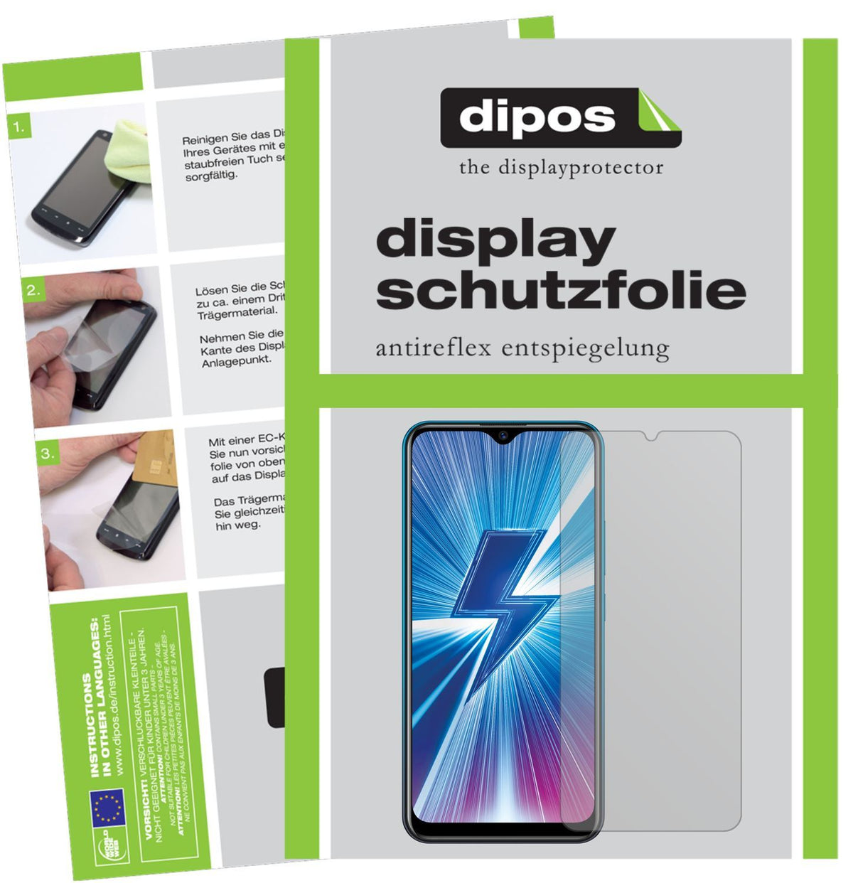 2x Schutzfolie matt für Vivo Y3 Display-Schutzfoli (1)