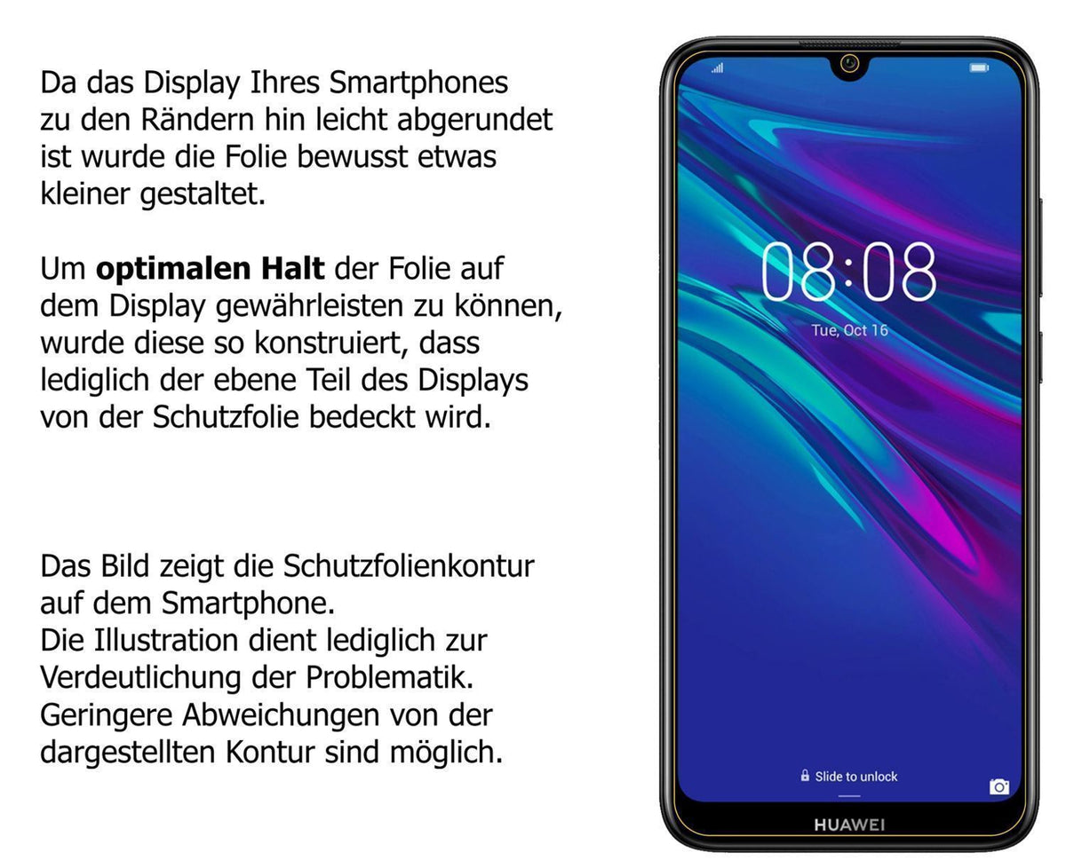 1x 9H Schutzfolie matt für Huawei Y6 Prime (2019)  (3)