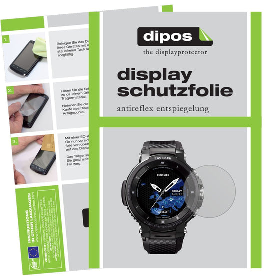 5x Schutzfolie matt für Casio Pro Trek smart WSD-F (1)