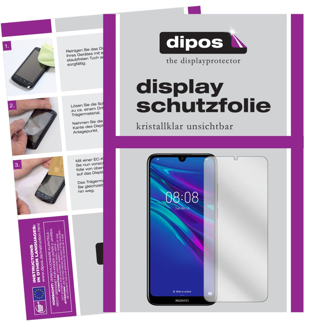 2x Schutzfolie klar für Huawei Y6 Pro (2019) Displ (1)