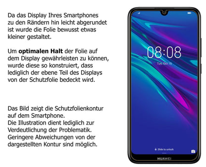 2x Schutzfolie klar für Huawei Y6 Pro (2019) Displ (5)