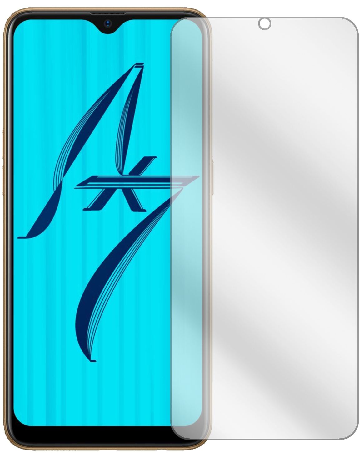 5x Schutzfolie klar für Oppo AX7 Pro Display-Schut (2)