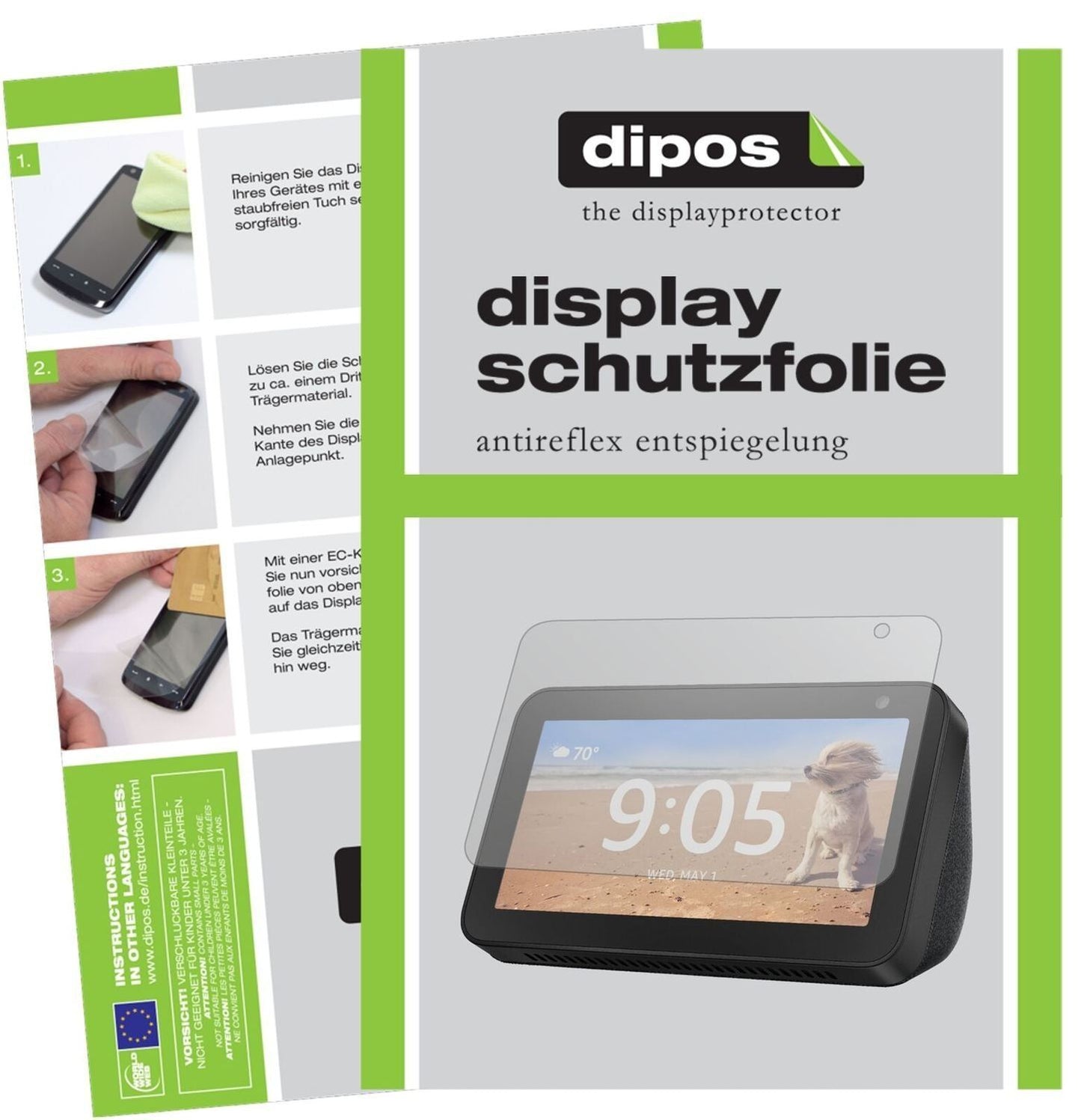 1x Schutzfolie matt für Amazon Echo Show 5 Display (2)