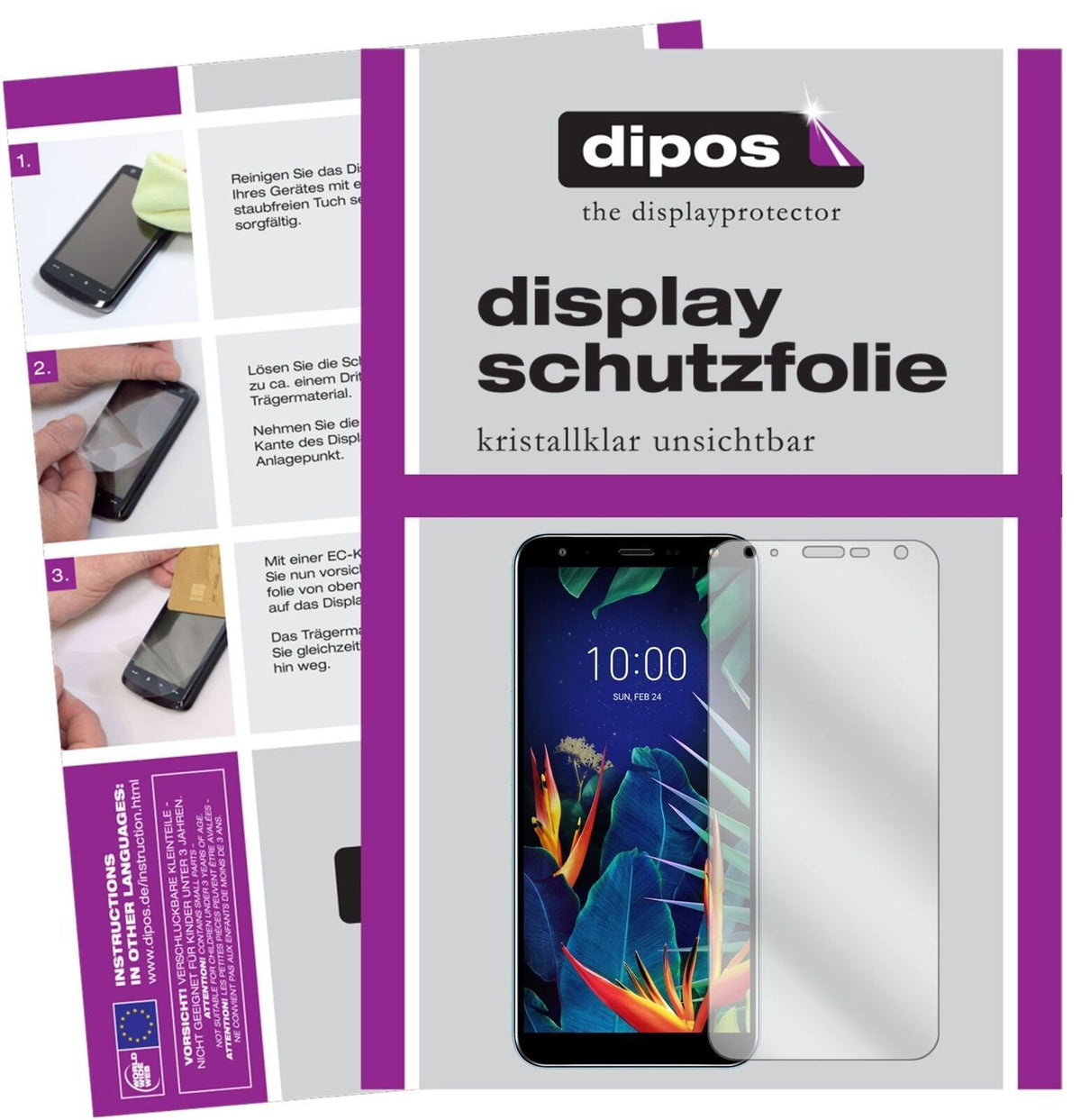 5x Schutzfolie klar für LG K40 Display-Schutzfolie (2)