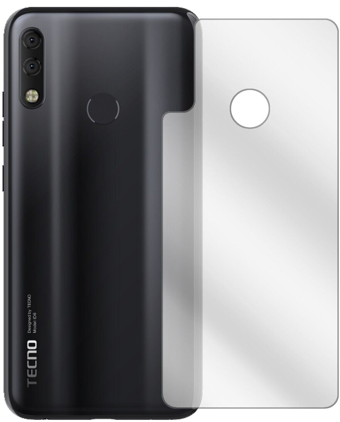 1x Schutzfolie klar für Tecno Camon 11 Pro Rücksei (1)