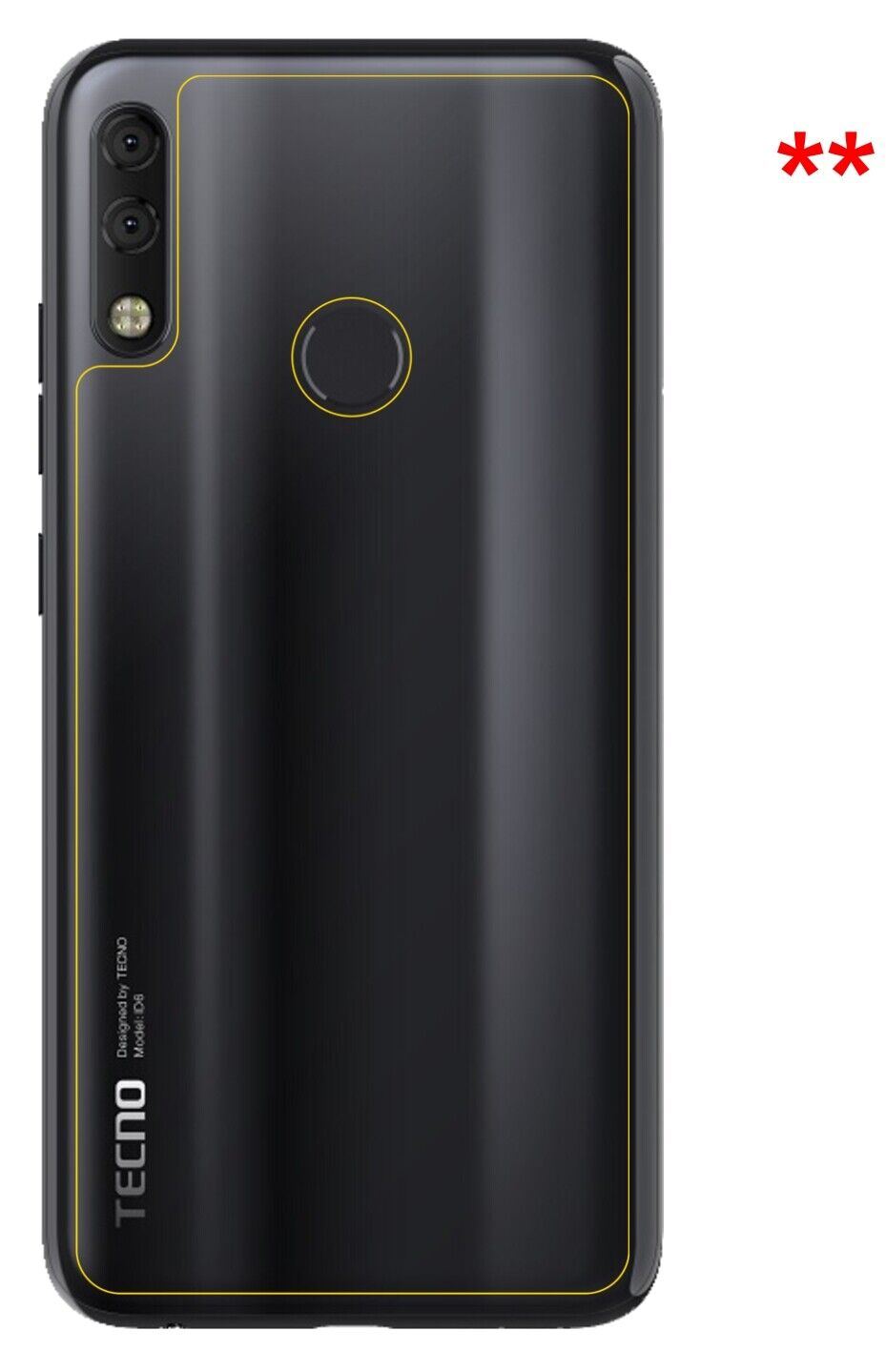 1x Schutzfolie klar für Tecno Camon 11 Pro Rücksei (5)
